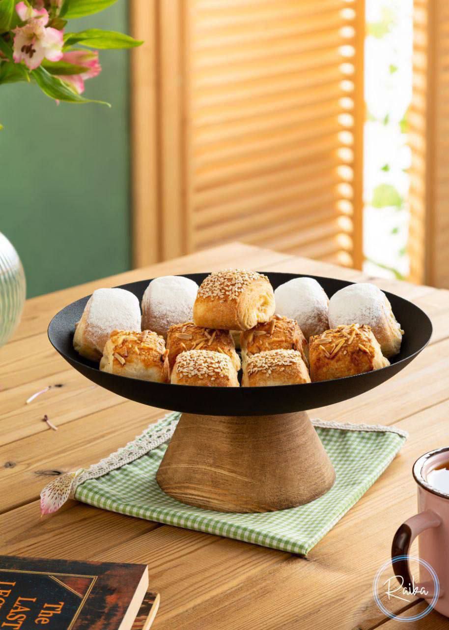 شیرینی خوری پایه چوبی رایکا