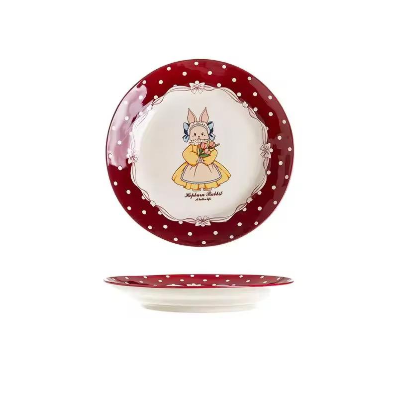 بشقاب بزرگ پلوخوری شنل قرمزی