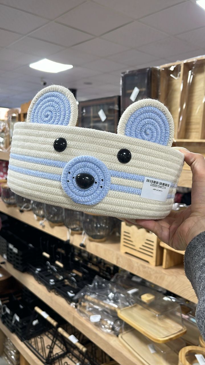 سبد بافت لوسیون تدی و خرگوش 