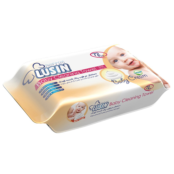 دستمال مرطوب کودک برند LUSIN