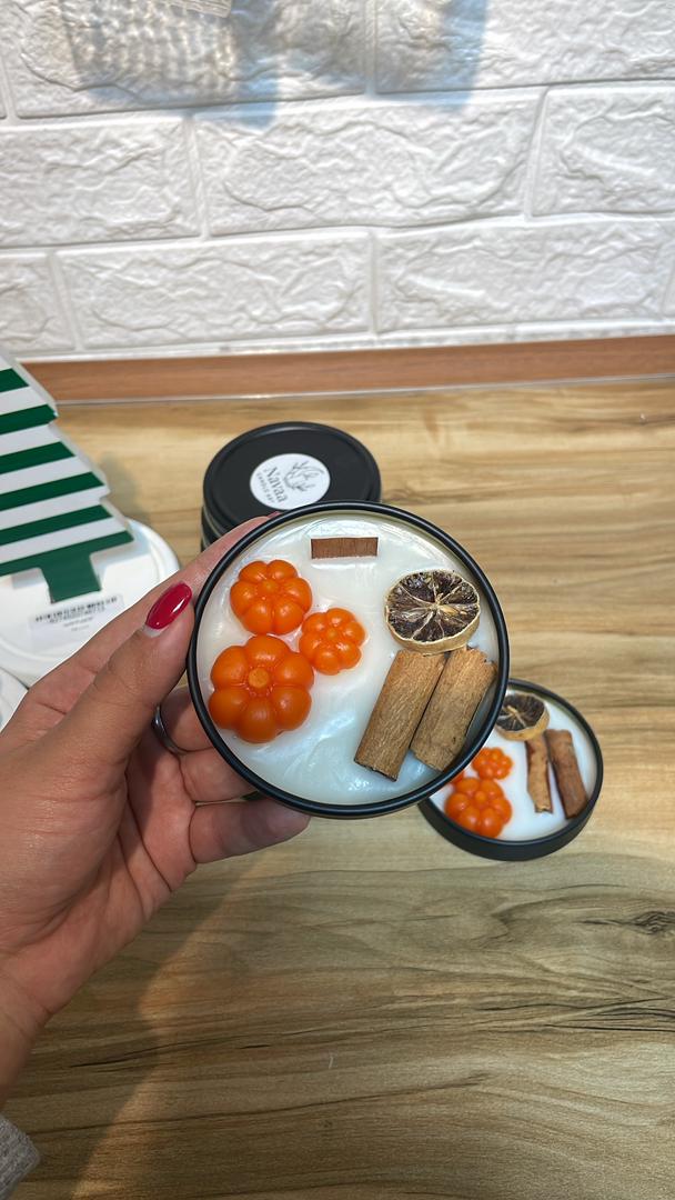 شمع قوطی فلزی کدو