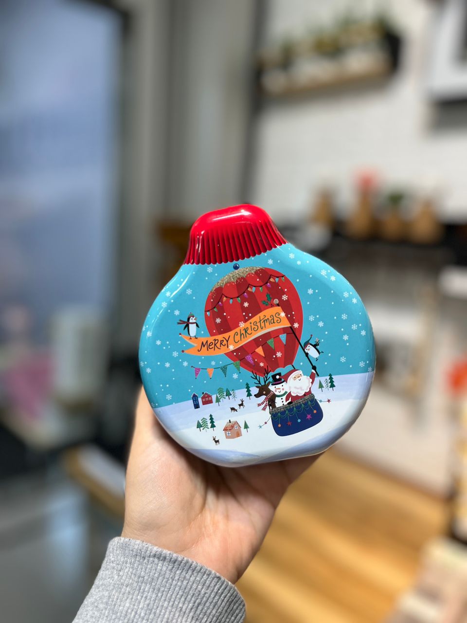 جعبه کادویی فلزی کریسمس L124