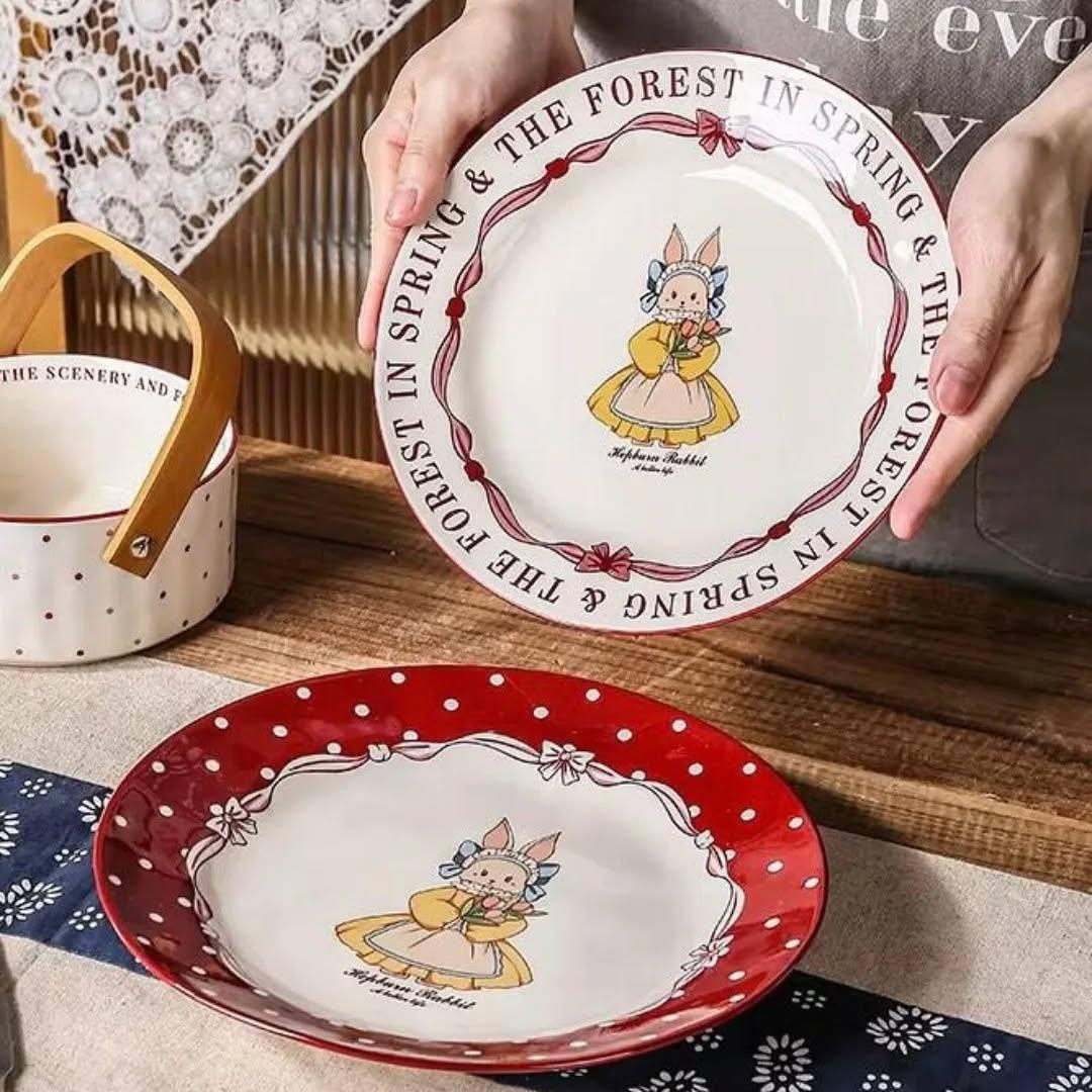 بشقاب بزرگ پلوخوری شنل قرمزی